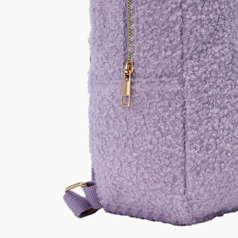 Monoblanks Toddler Plush Mini Backpack LightPurple