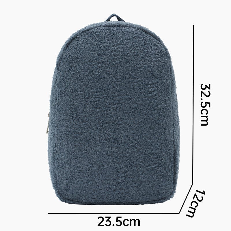 Monoblanks Toddler Plush Mini Backpack SteelBlue