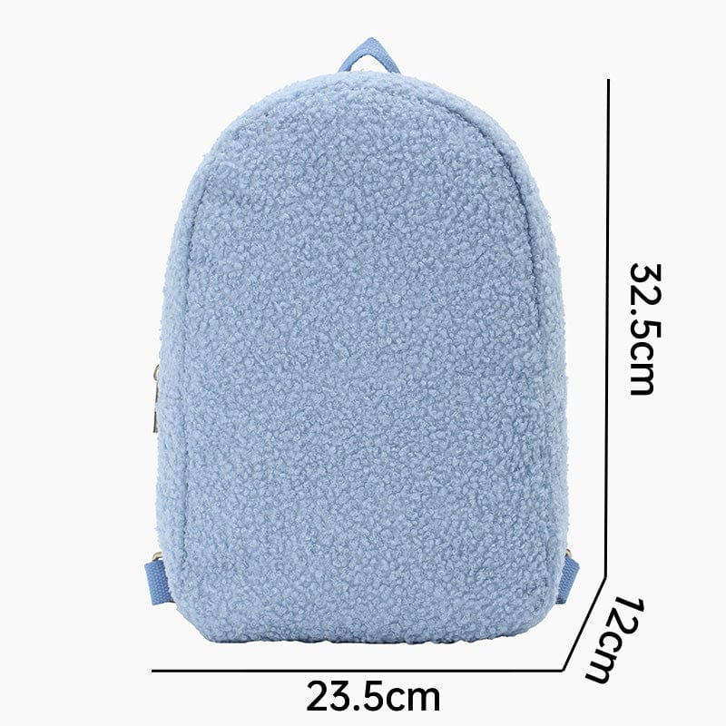 Monoblanks Toddler Plush Mini Backpack SkyBlue