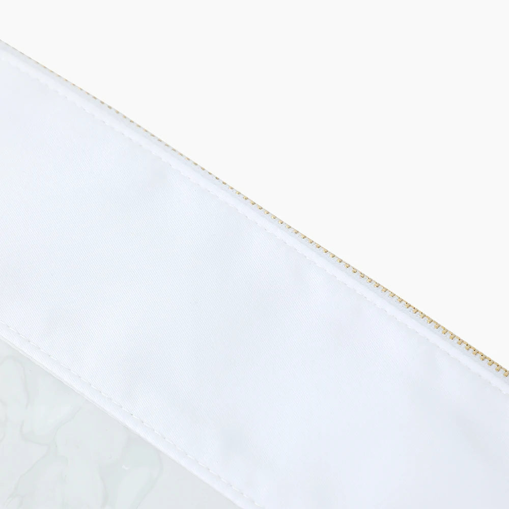 Tie Dye Clear Makeup Bag White