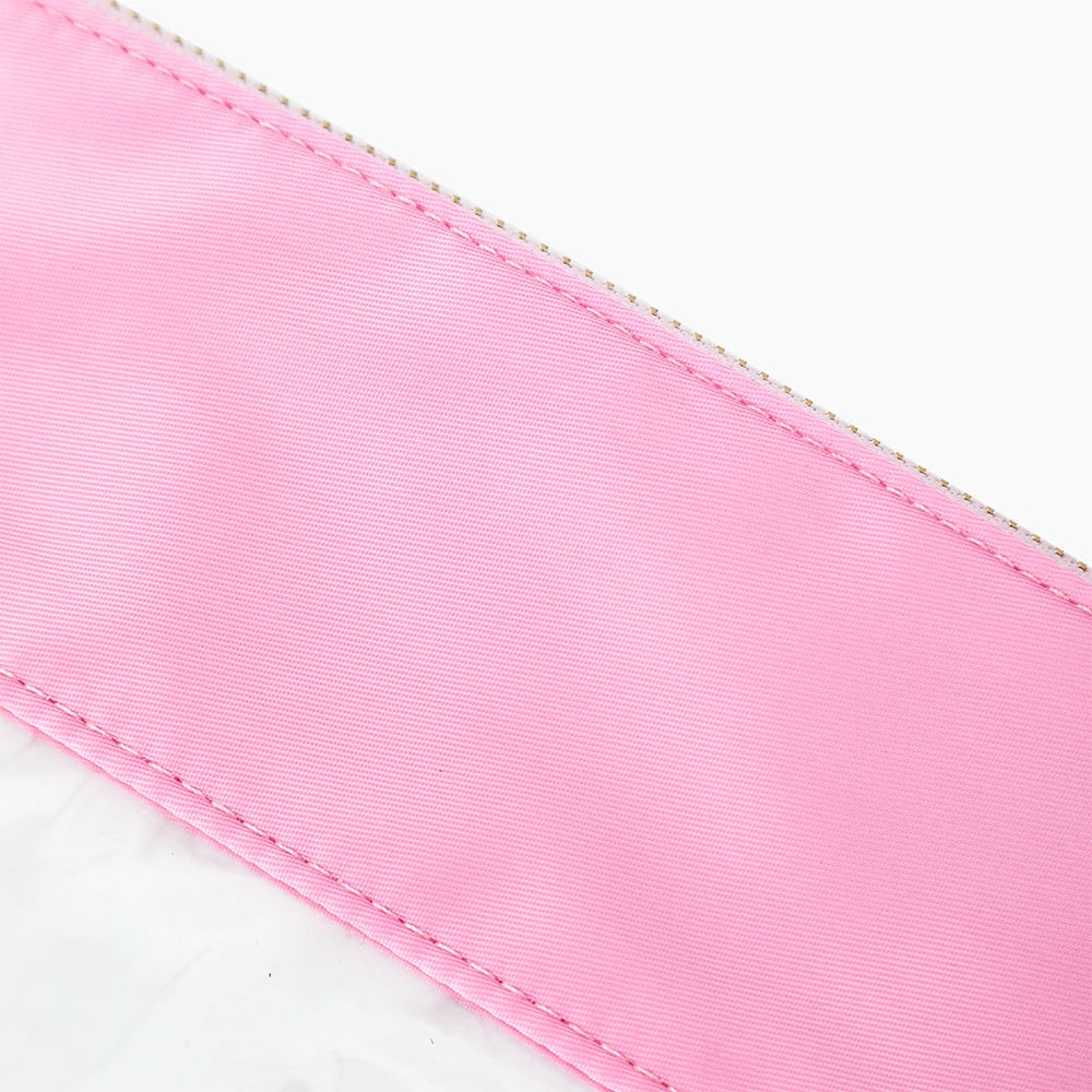 Tie Dye Clear Makeup Bag Pink