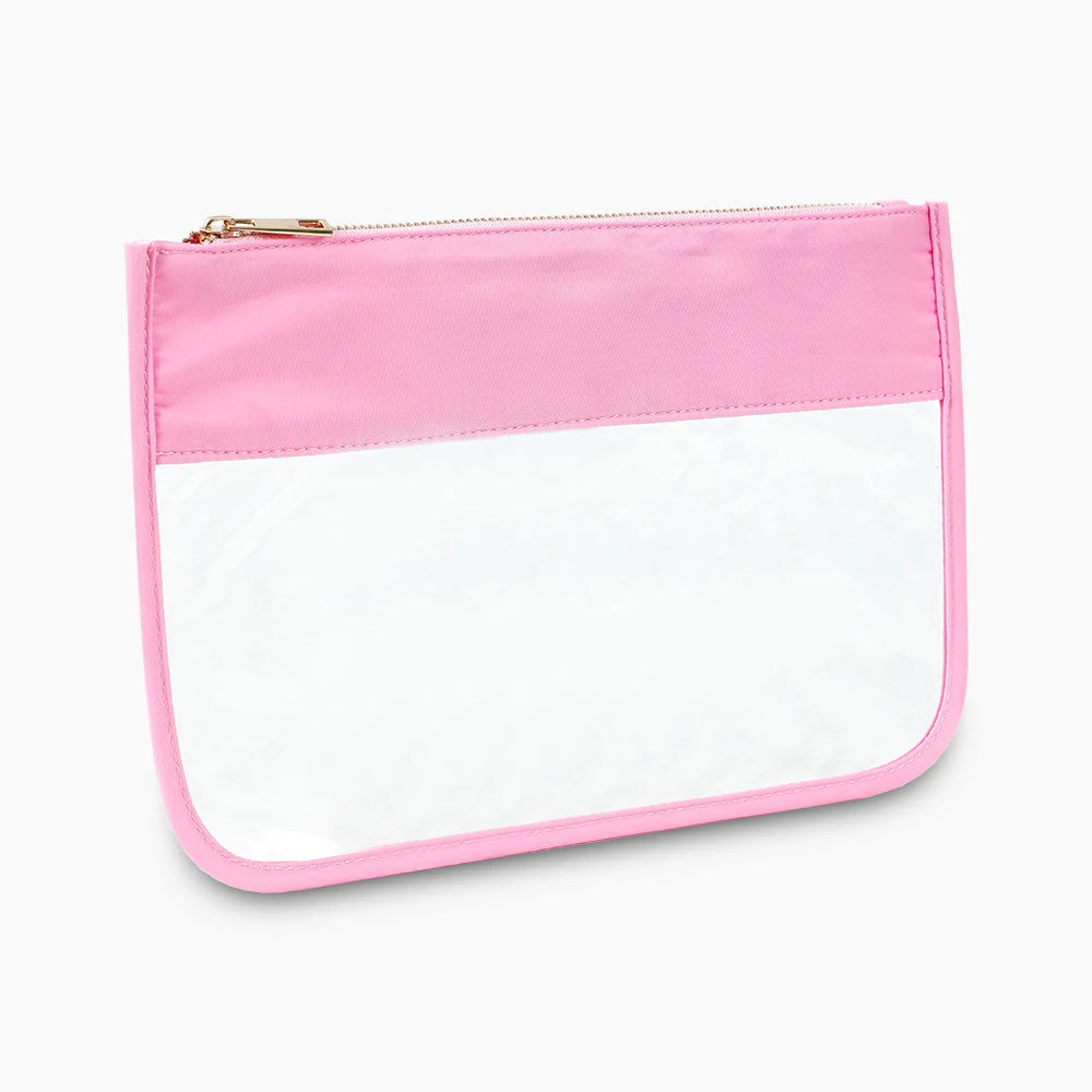 Tie Dye Clear Makeup Bag Pink