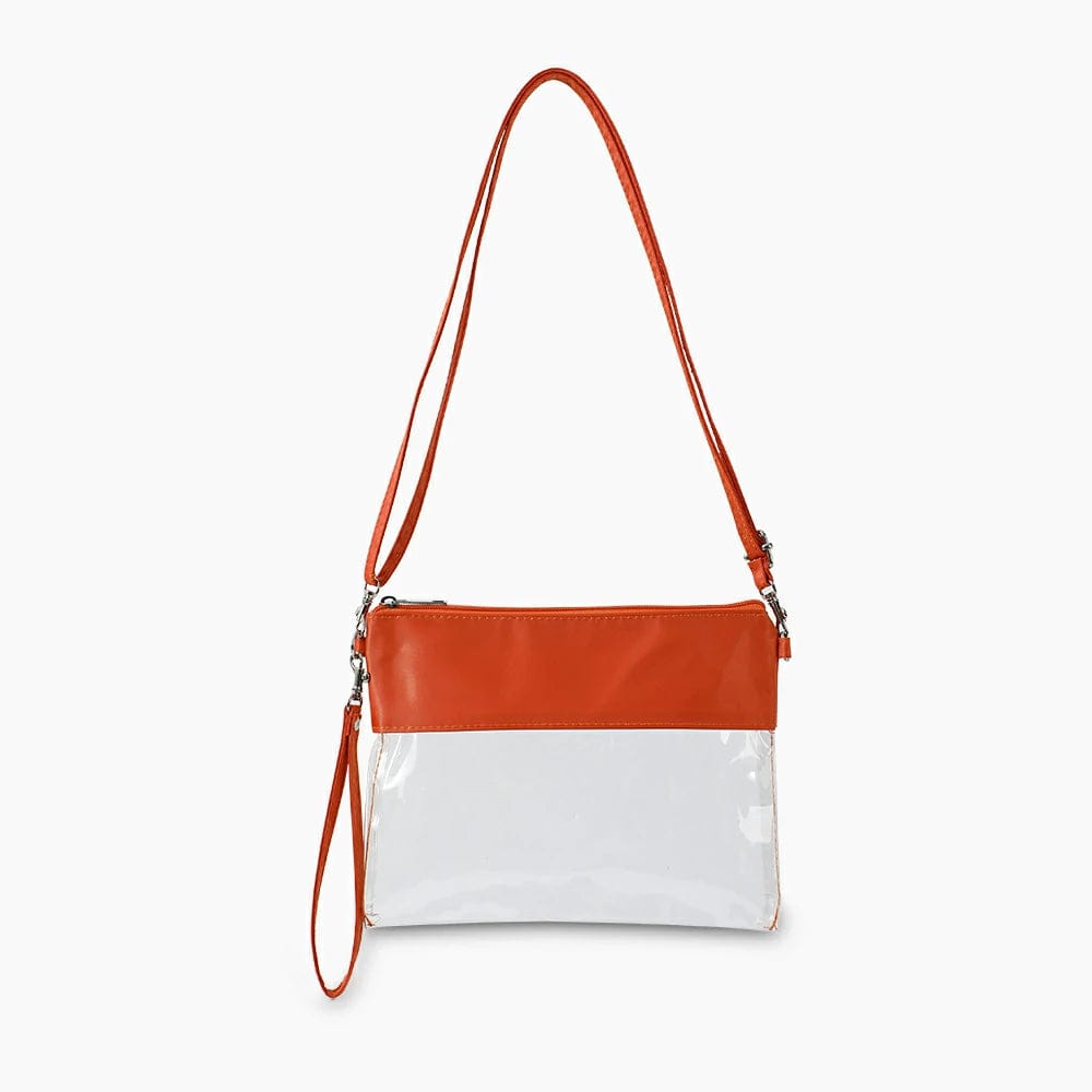 Transparent Handbag PVC Sling Bag Orange