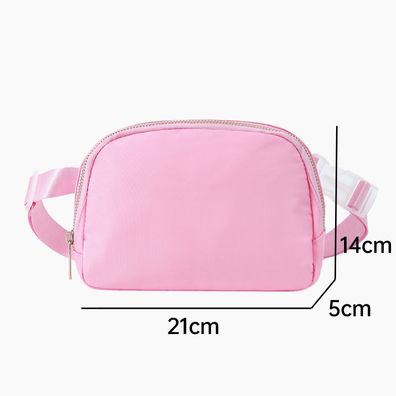 Monoblanks Adjust Strap Kids Fanny Pack Pink