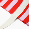 Monoblanks Design Customizable Canvas Striped Tote Bag Red