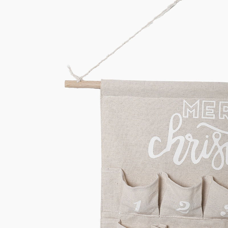 Monoblanks Customizable Christmas Advent Calendar 29 Pockets Ivory