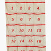 Monoblanks Customizable Christmas Advent Calendar With Pockets Red