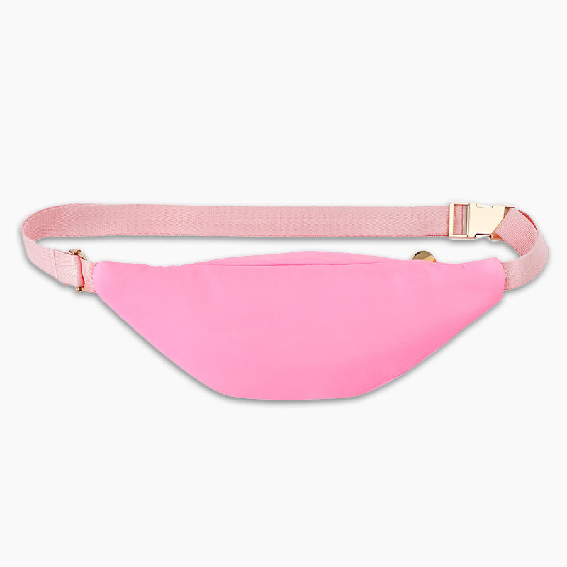 Monoblanks Crescent Chest Bag Fanny Pack For Kids Pink