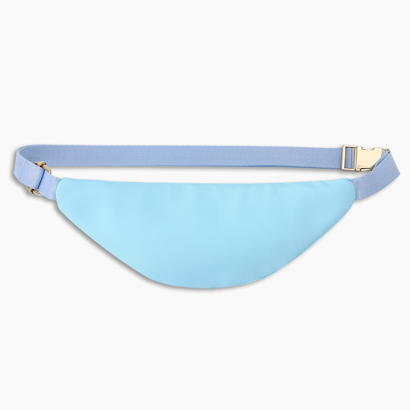 Monoblanks Crescent Chest Bag Fanny Pack For Kids SkyBlue