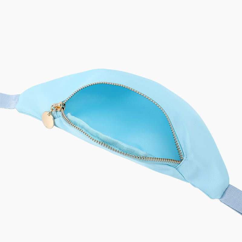 Monoblanks Crescent Chest Bag Fanny Pack For Kids SkyBlue