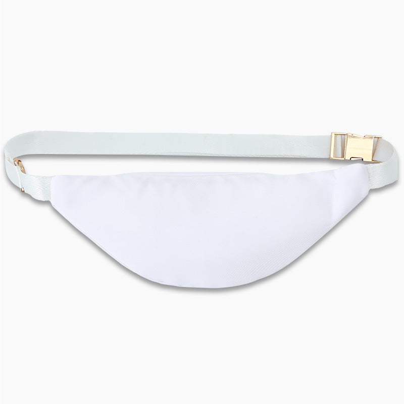 Monoblanks Crescent Chest Bag Fanny Pack For Kids White
