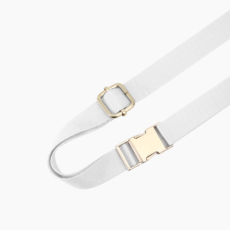 Monoblanks Crescent Chest Bag Fanny Pack For Kids White