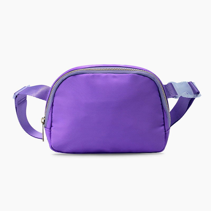 Monoblanks Monogram Customizable Kids Fanny Pack Purple