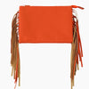 Monoblanks Design Your Own Customizable Leather Fringe Crossbody Sling Bag DarkOrange