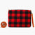 Plaid Multifunctional Wristlet Sling Bag Red Monoblanks