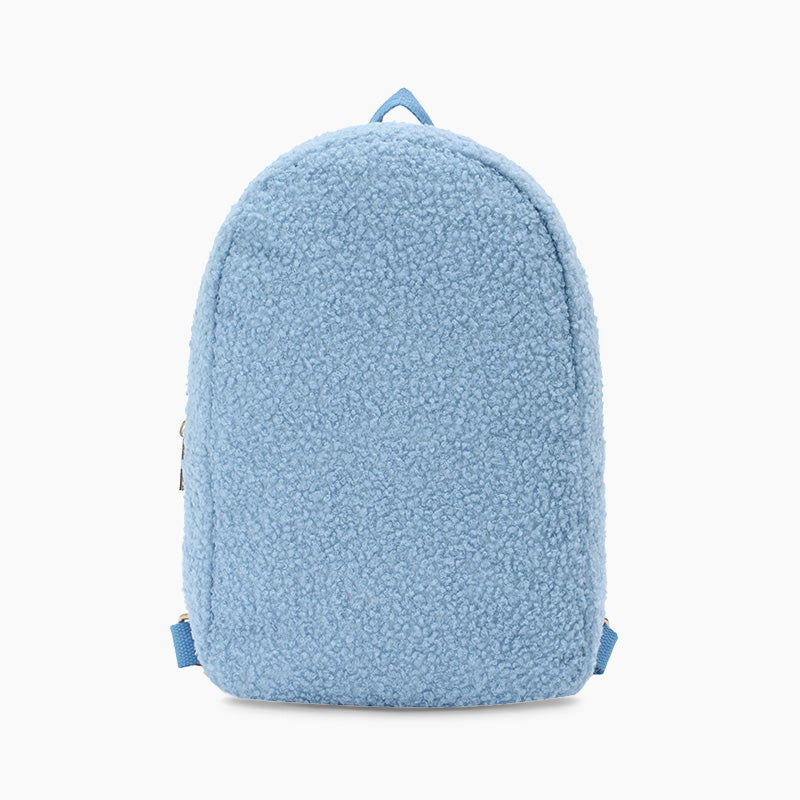 Monoblanks Design Your Own Customizable Toddler Plush Mini Backpack SkyBlue