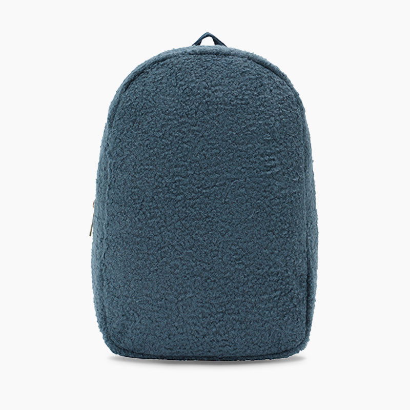Monoblanks Design Your Own Customizable Toddler Plush Mini Backpack SteelBlue