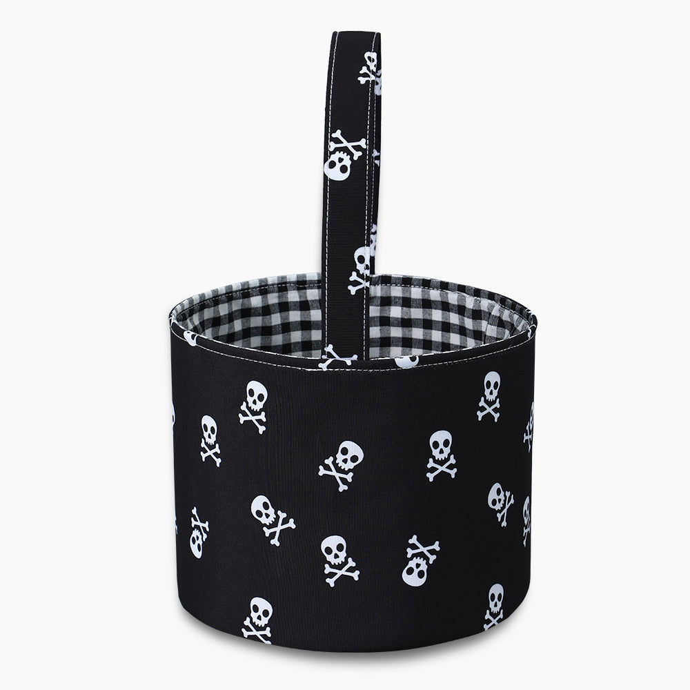 Monoblanks Double-Sided Ghost Halloween Bucket Bag Black