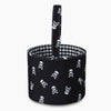 Monoblanks Double-Sided Ghost Halloween Bucket Bag Black