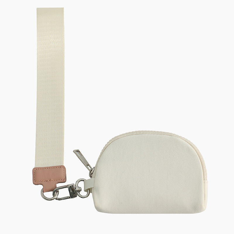 Monoblanks Dual Pouch Wristlet Wallet LightPink