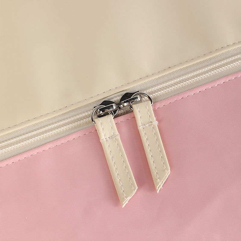 Monoblanks Embroidery PU Women Duffel Bag Khaki