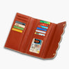 Monoblanks Foldable PU Leather Pouch Card Holder IndianRed