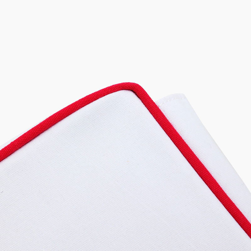 Monoblanks Hard Edge Fringe Makeup Bag Red