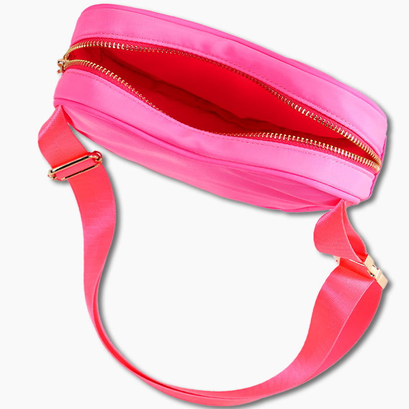 Monoblanks Design Your Own Customizable Heart Shaped Fanny Pack HotPink