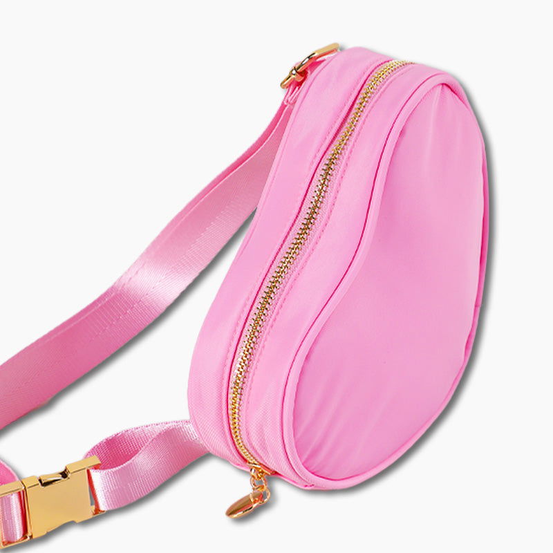 Monoblanks Design Your Own Customizable Heart Shaped Fanny Pack Pink