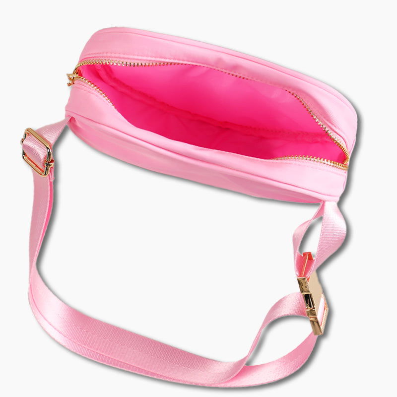 Monoblanks Design Your Own Customizable Heart Shaped Fanny Pack Pink