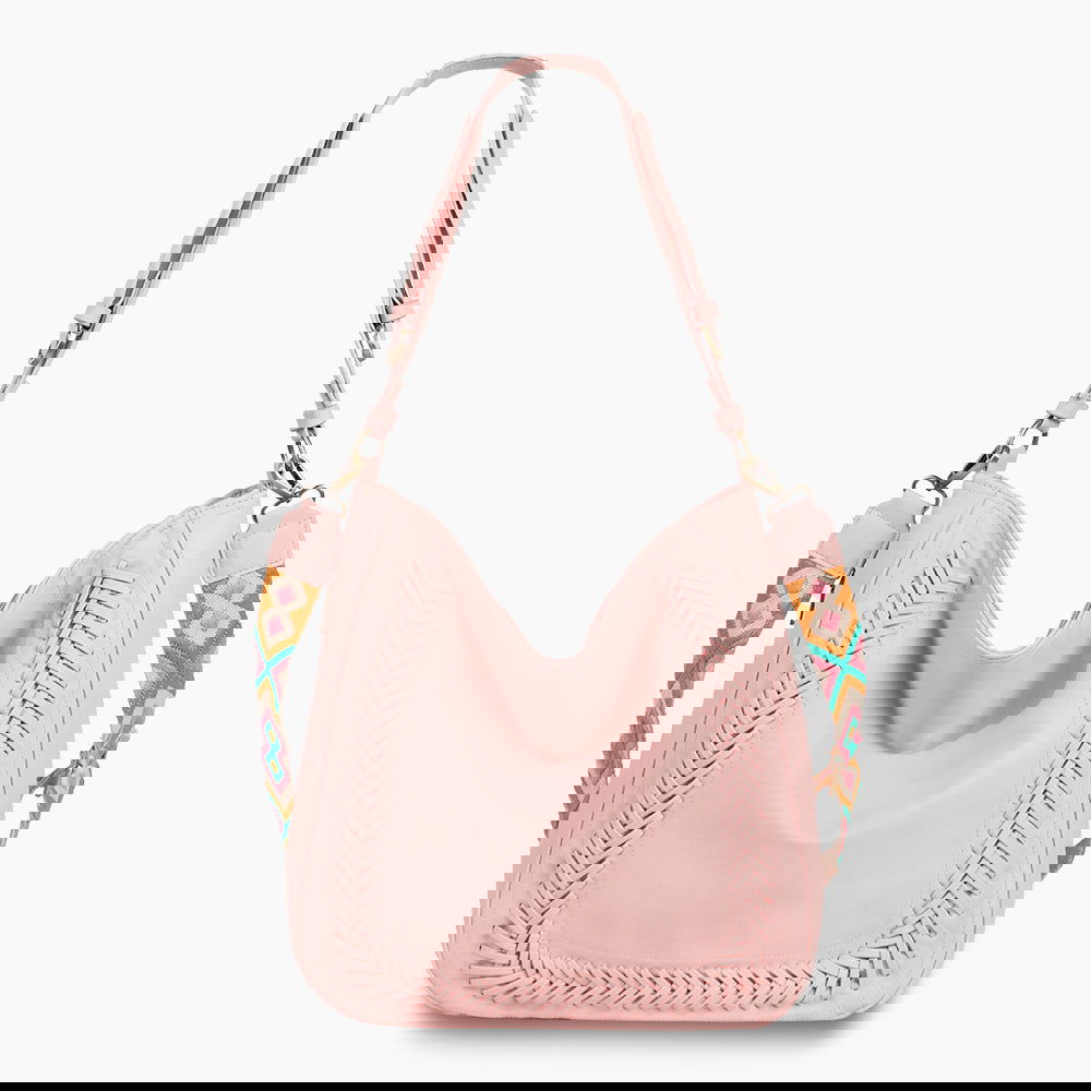 Monoblanks Leather Bucket Bag Tote Bag Pink