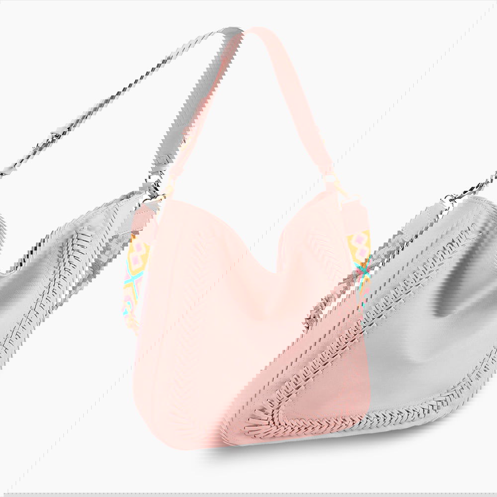 Monoblanks Leather Bucket Bag Tote Bag Pink