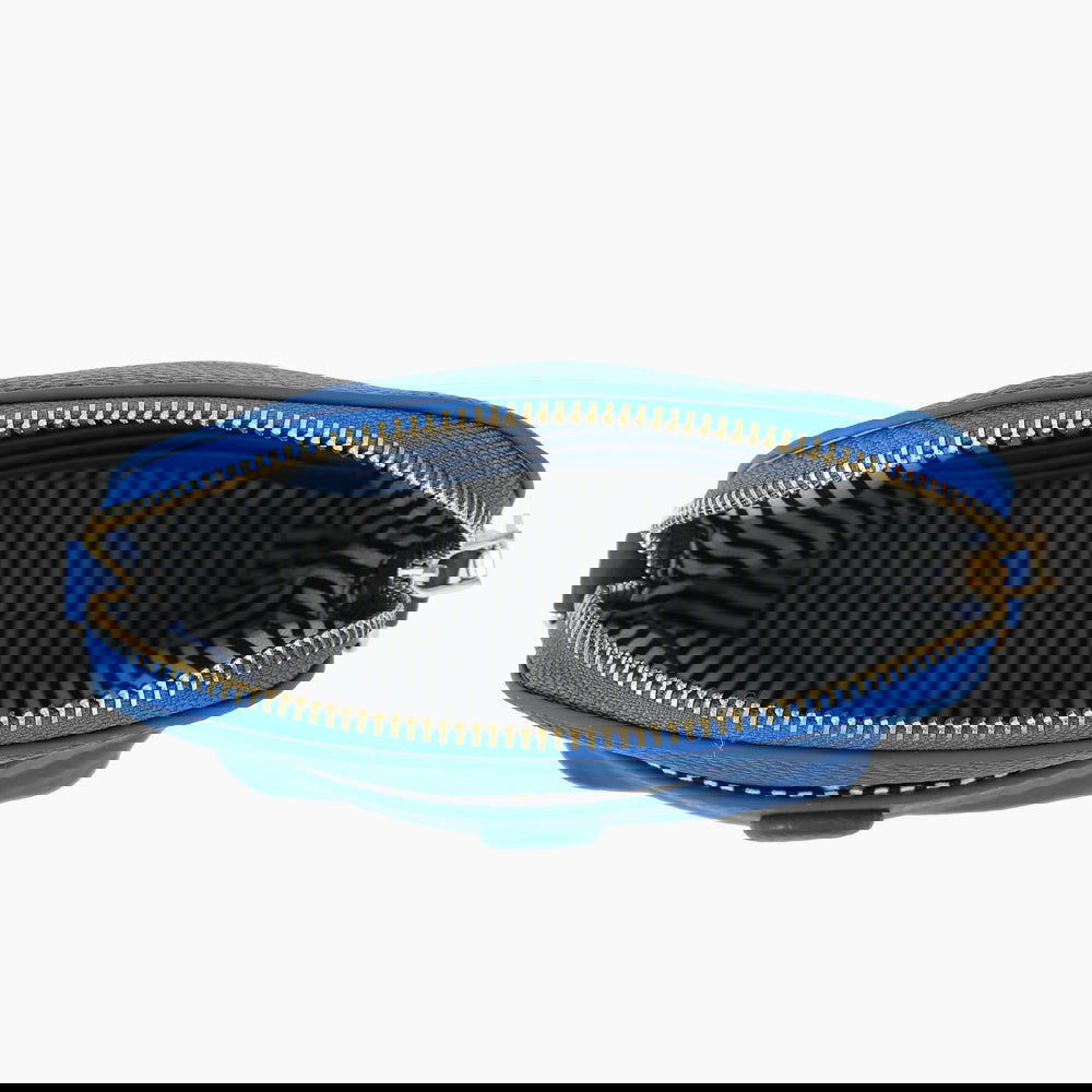 Monoblanks Leather Pouch MINI Crossbody Bag Blue