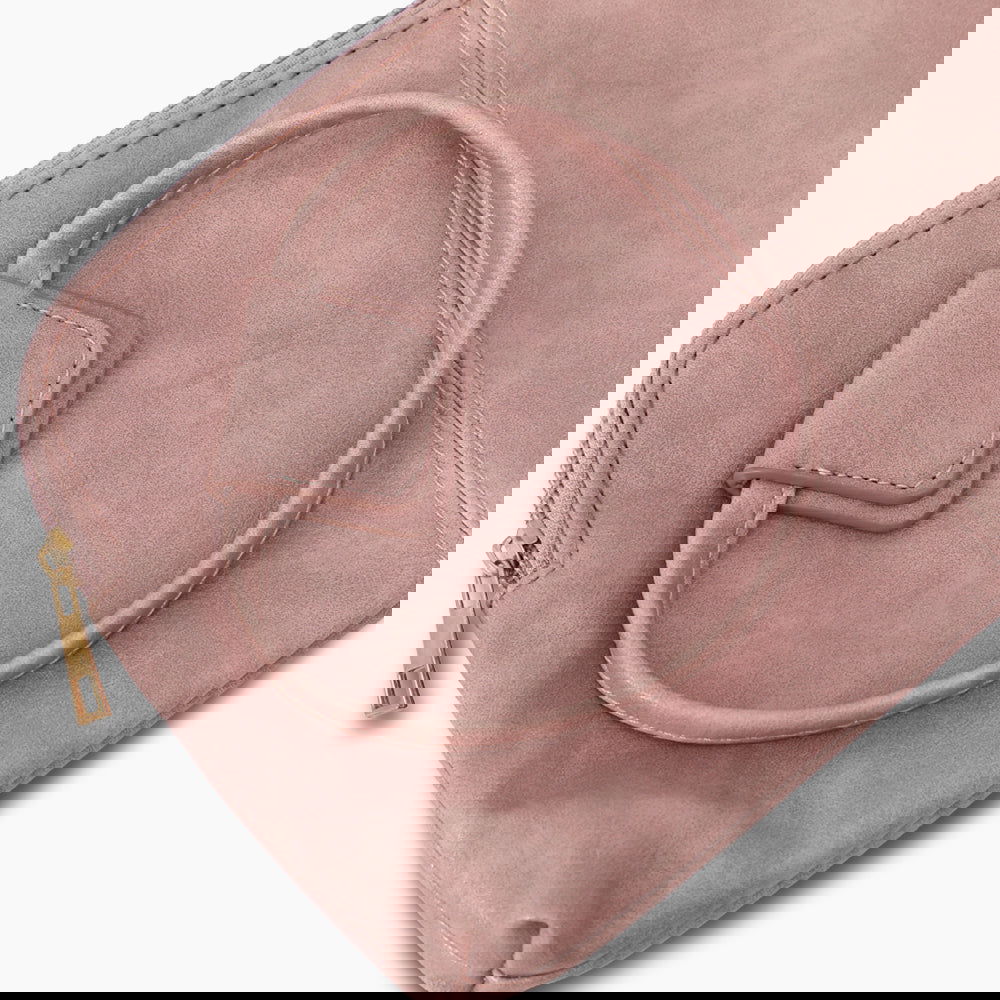 Monoblanks PU Leather Purse Wrist Bag Pink