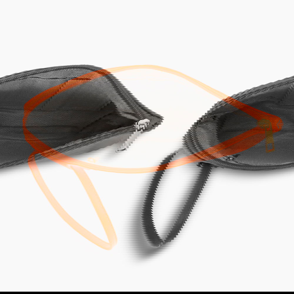 Monoblanks PU Leather Purse Wrist Bag Chocolate