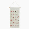 Monoblanks Customizable Pattern Christmas Advent Calendar With Pockets Ivory