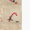 Monoblanks Customizable Pattern Christmas Advent Calendar With Pockets Khaki