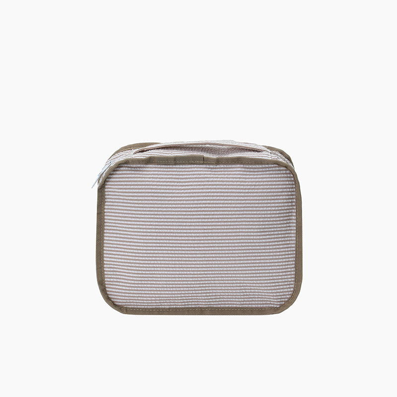 Monoblanks Seersucker Storage Bag 6 Pieces Set Mocha