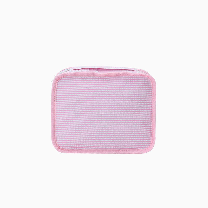 Monoblanks Seersucker Storage Bag 6 Pieces Set Pink