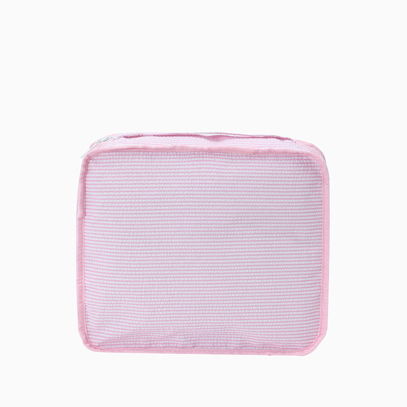 Monoblanks Seersucker Storage Bag 7 Pieces Set Pink