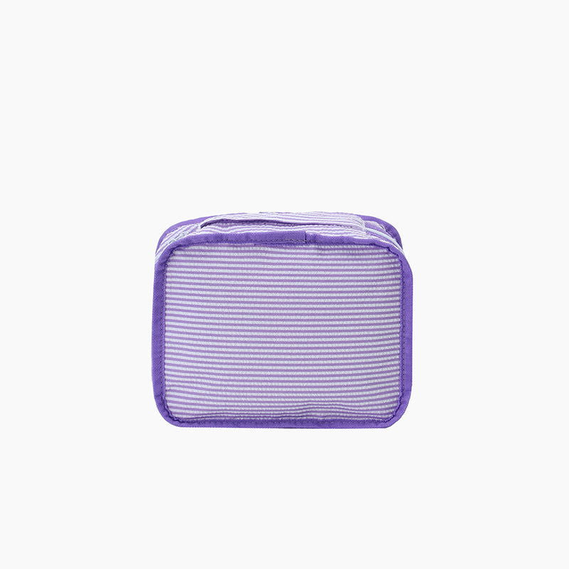 Monoblanks Seersucker Storage Bag 5 Pieces Set Purple