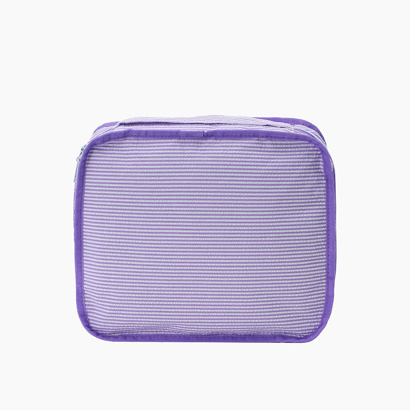 Monoblanks Seersucker Storage Bag 7 Pieces Set Purple