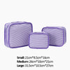 Monoblanks Seersucker Storage Bag 10 Pieces Set Purple