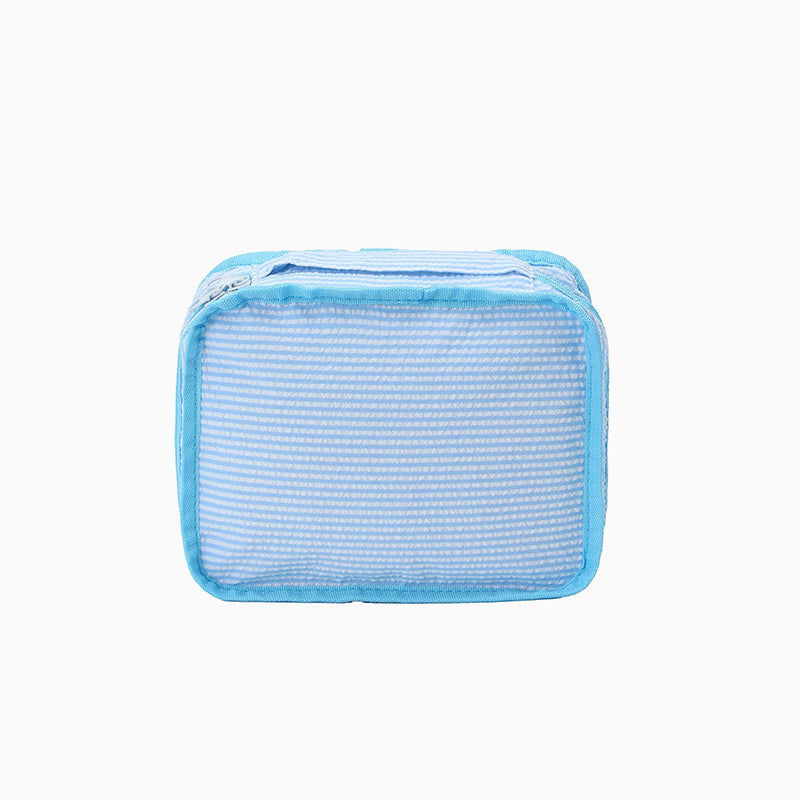 Monoblanks Seersucker Storage Bag 5 Pieces Set SkyBlue