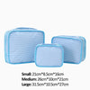 Monoblanks Seersucker Storage Bag 10 Pieces Set SkyBlue