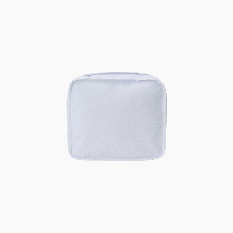 Monoblanks Seersucker Storage Bag 5 Pieces Set White