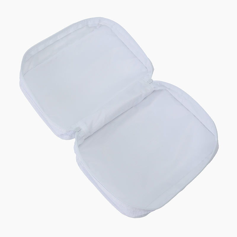 Monoblanks Seersucker Storage Bag 9 Pieces Set White