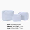 Monoblanks Seersucker Storage Bag 10 Pieces Set White