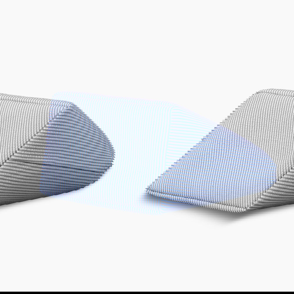 Monoblanks Seersucker Stripes Bucket Bag Blue