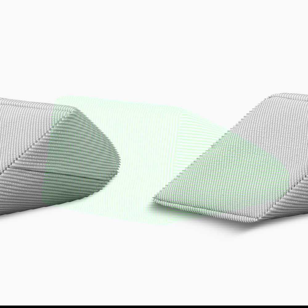 Monoblanks Seersucker Stripes Bucket Bag Green